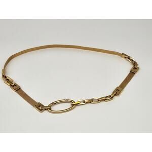 St John Women’s Vintage Belt Gold Tone Mesh Chain Belt 39''L Adjustable